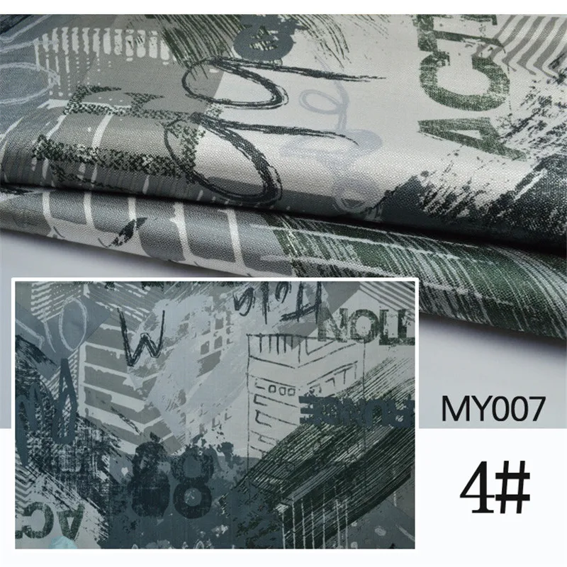 Graffiti prints design thick Linen cloth DIY Sofa upholstered cushion seat linen fabric | Дом и сад