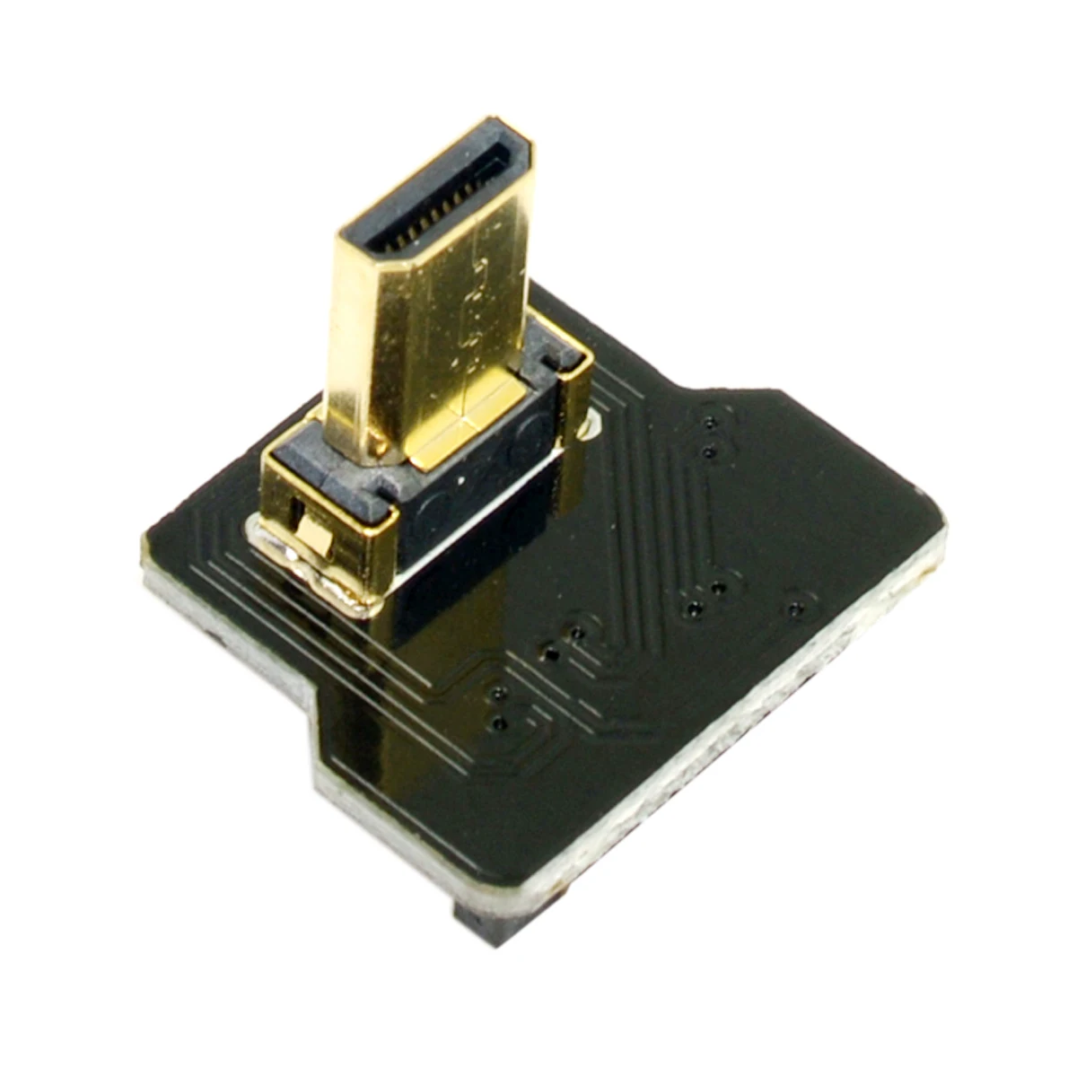 CY CYFPV Micro HDMI-совместимый тип D Папа 90 градусов вниз угловой разъем для FPV HDTV