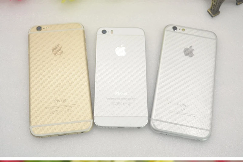 3D углеродное волокно, задняя защитная пленка для iPhone XS MAX XR Phone 5S SE, защитная пленка против отпечатков пальцев для iPhone 6S 7 8 X