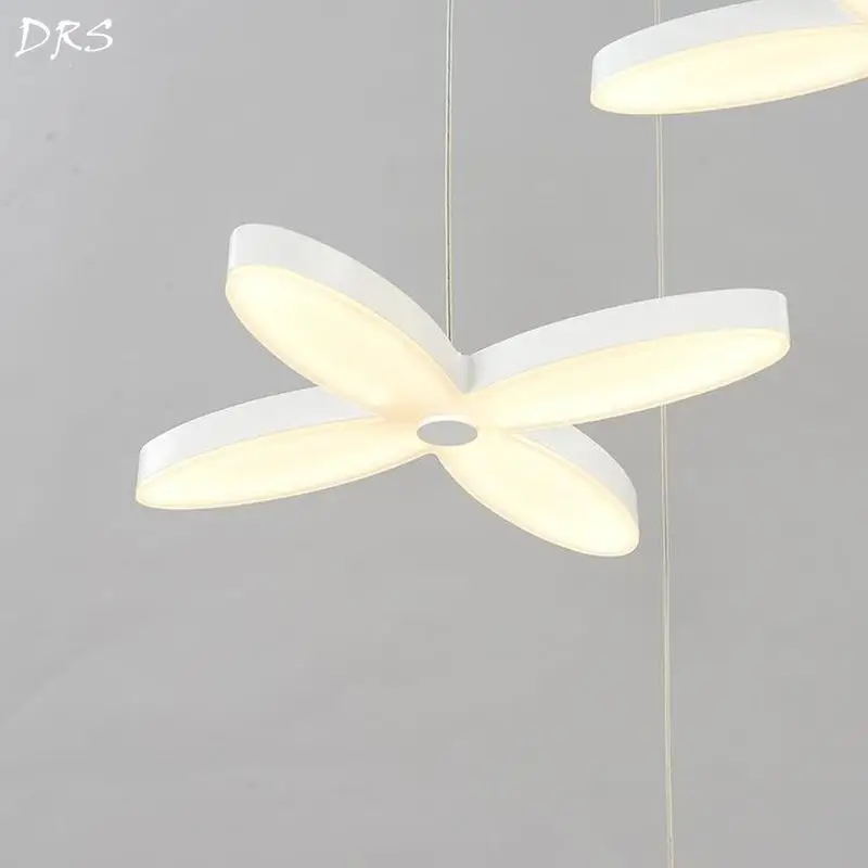 Современный четырехлистный травяной светодиодный светильник-Люстра для