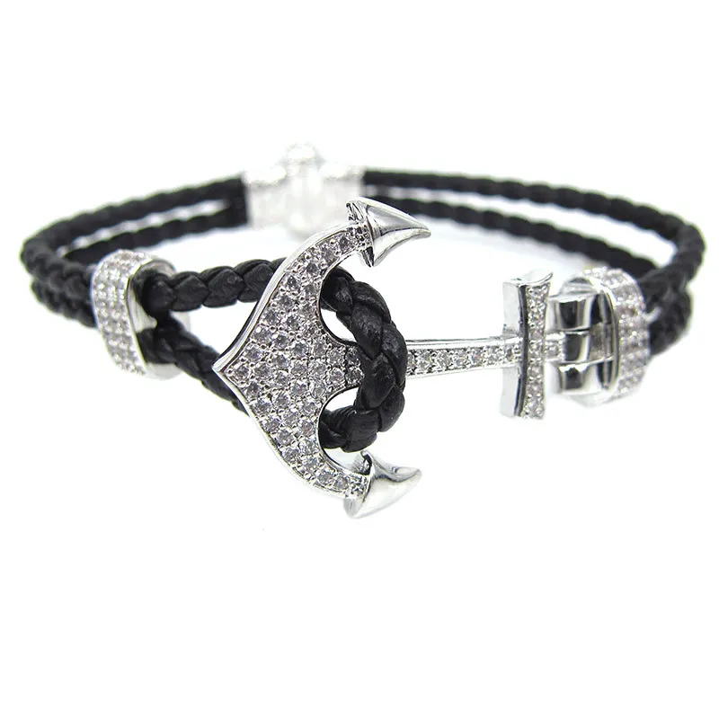 Новинка модные ювелирные изделия Tom hope из полиуретана кожаный браслет с