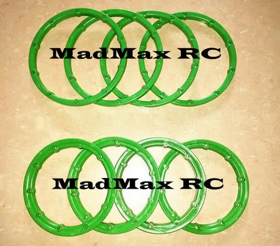 Анти износ колеса+ шины для LOSI 5ive-t 5T LOSI DBXL-e 1/5 rc автомобиля - Цвет: Green beadlock