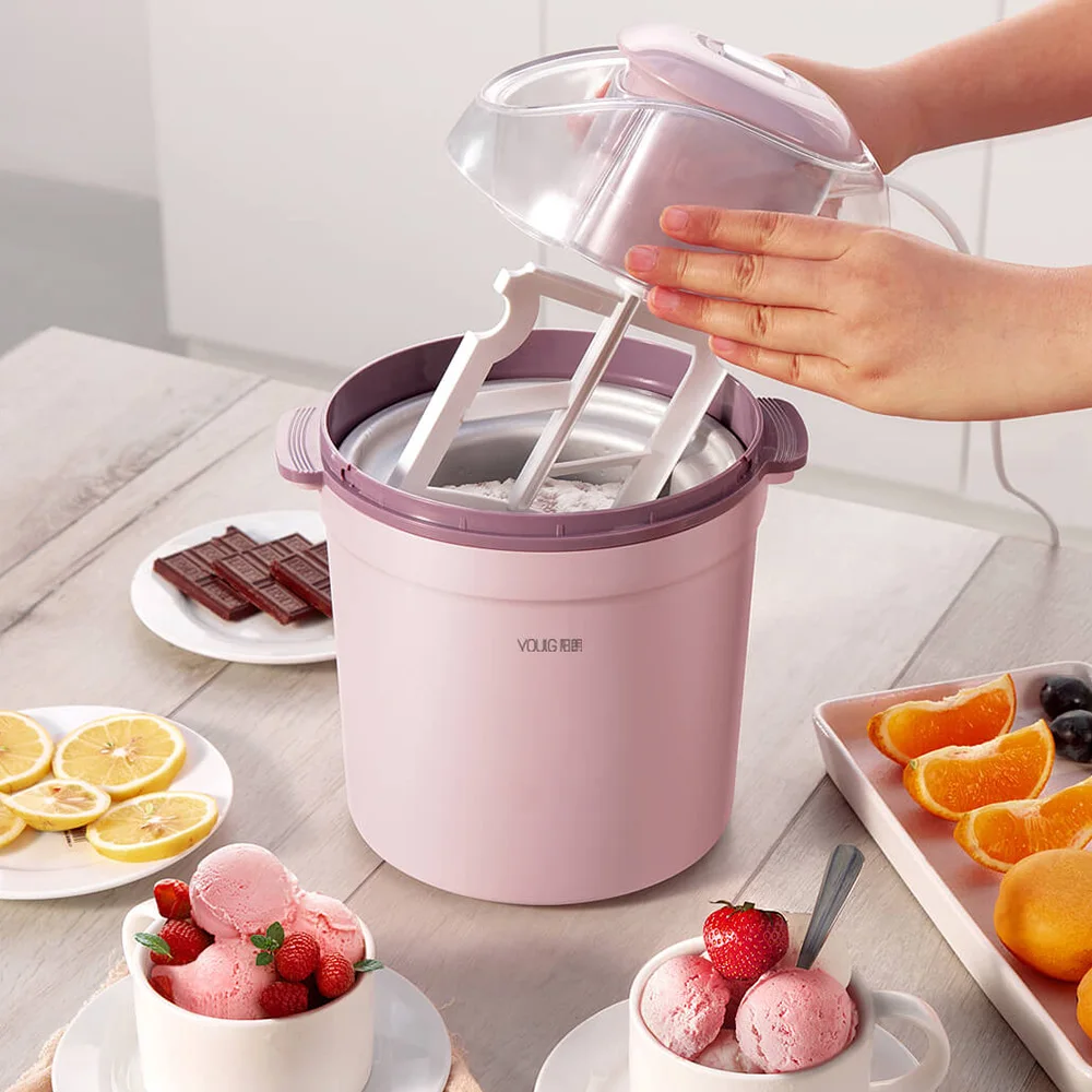 0.8L/12W домашняя Мороженица машина Тройная холодильная система простая