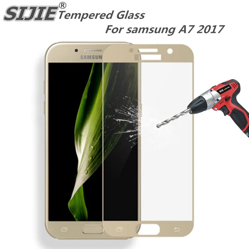 Полное покрытие из закаленного стекла для samsung A7 2017 A720 A720F A720F/DS Duos экран защитный