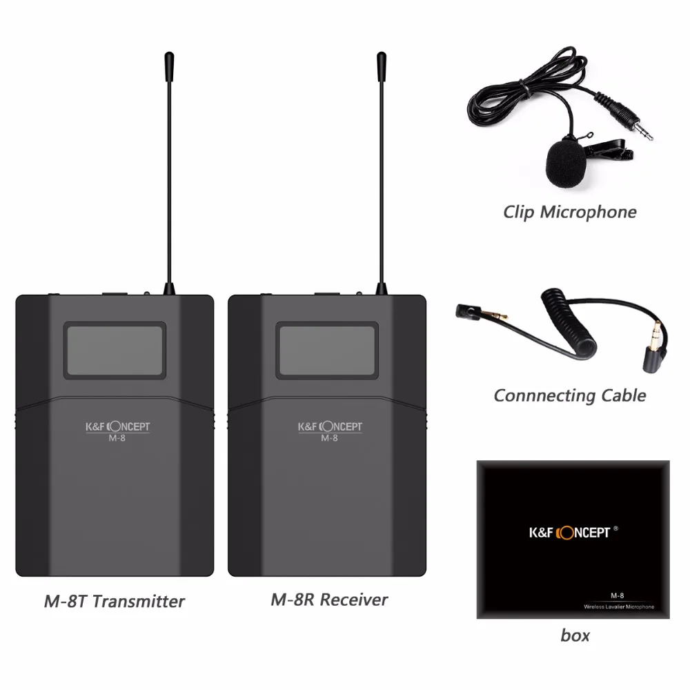 Беспроводной петличный микрофон Moveski 70M UHF приемник + передатчик запись радио