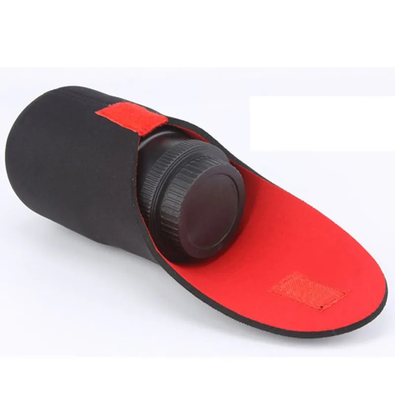 Сумка для объектива камеры SLR плотная неопреновая сумка красные и черные