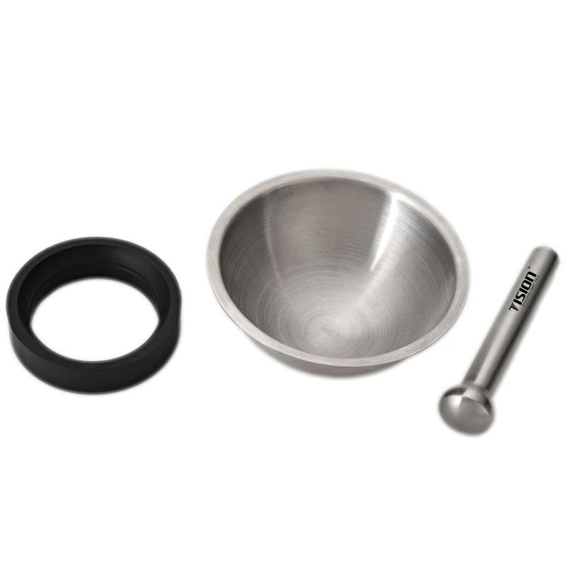 TISION из нержавеющей стали Ступка пестик Masher чесночная пресс дробилка пьедестал
