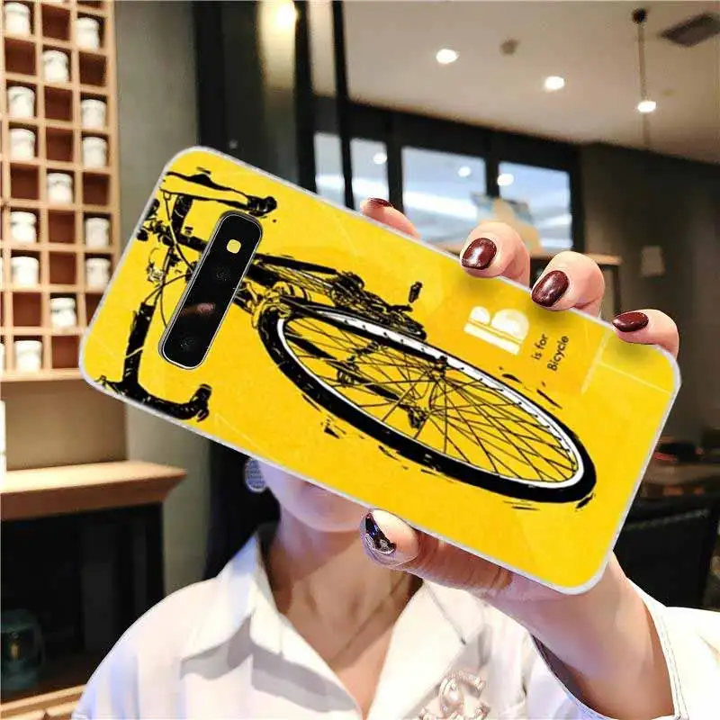 Мягкий чехол для Samsung Galaxy S21 S20 S11 S10 S9 S8 Plus S7 Edge S10e Ultra BIKE Велоспорт|Бамперы| |