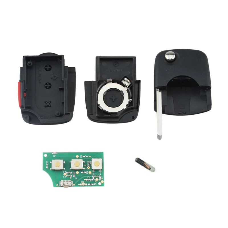 QWMEND 4 кнопки дистанционный ключ-брелок от машины для VW Volkswagen Beetle Golf 1988 1999 2000 2001