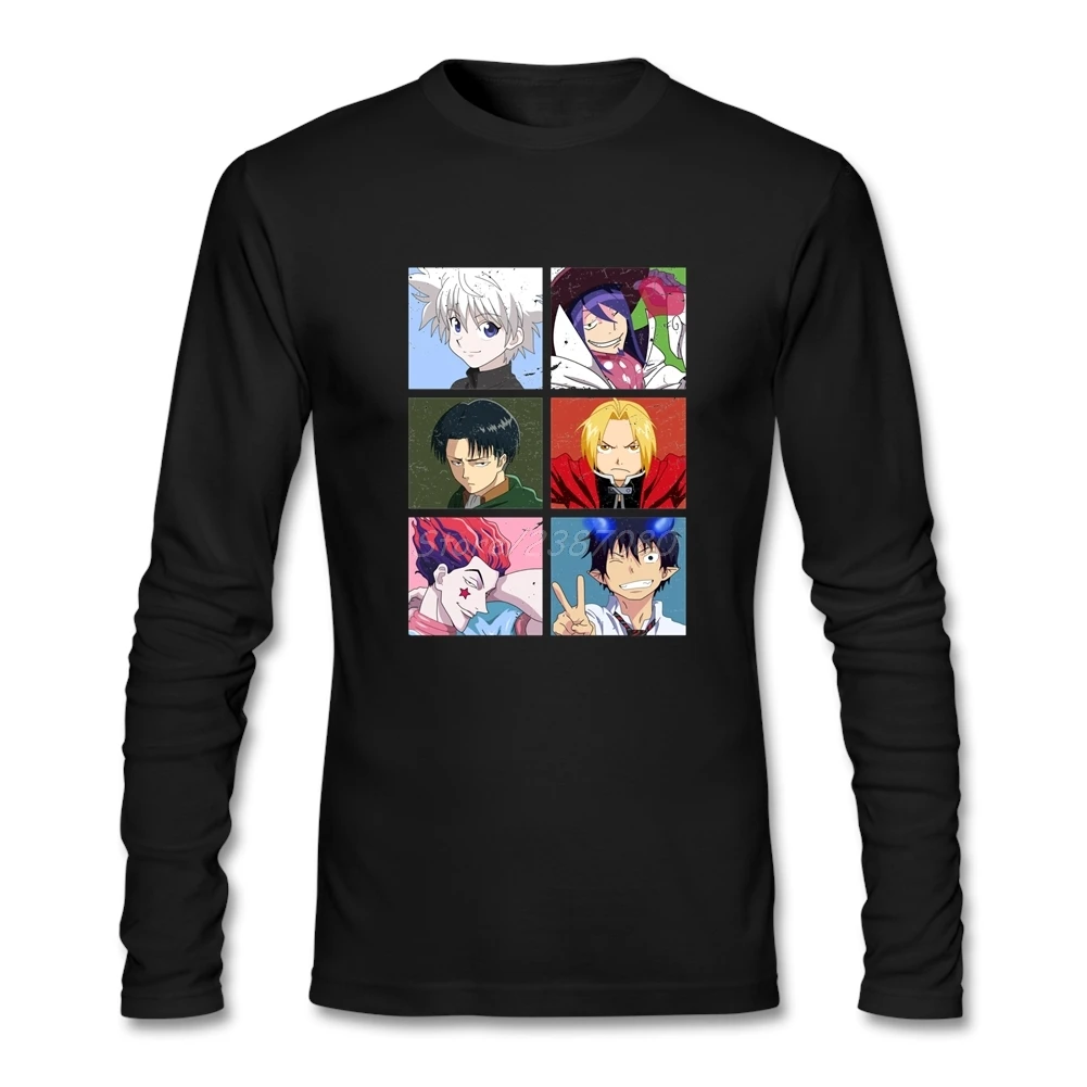 Аниме туфли для косплея Blue Exorcist футболка с длинным рукавом мужская одежда Hipster Crazy