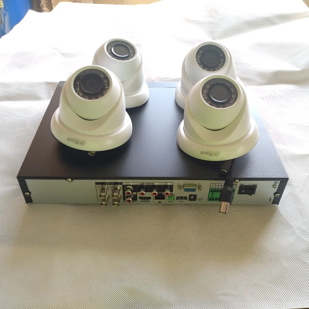 Dahua cctv XVR5104HE 2MP 4 Ch kit 1080P-Lite мини 1U Цифровой видеорегистратор Поддержка HDCVI AHD TVI CVBS и IP Сетевая камера