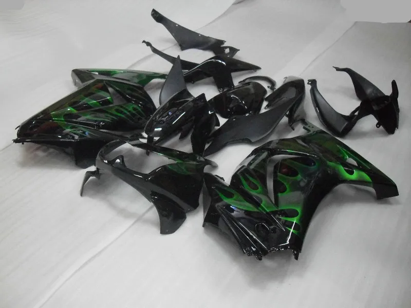 Комплект обтекателей из АБС-пластика для KAWASAKI Ninja ZX250R 08 09 10 11 12 ZX 250R EX250 2008 2012 черный