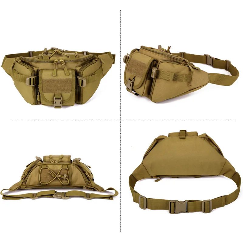 Высококачественная холщовая Военная поясная сумка унисекс универсальная для