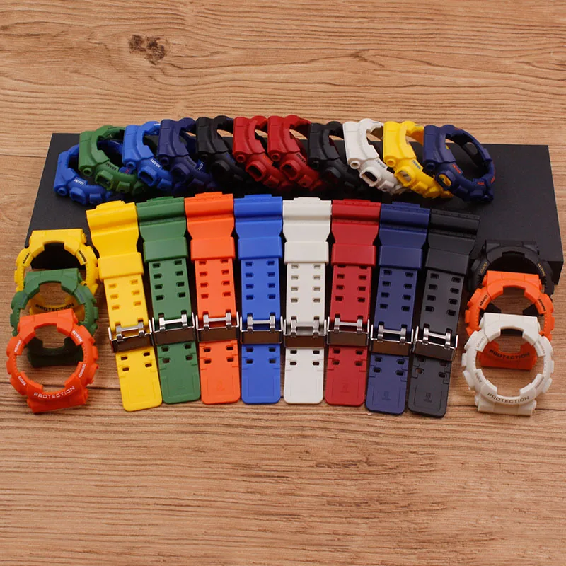 Аксессуары для часов Ремешок из смолы Casio G-SHOCK GD GA GLS-100 110 120 чехол набор мужской