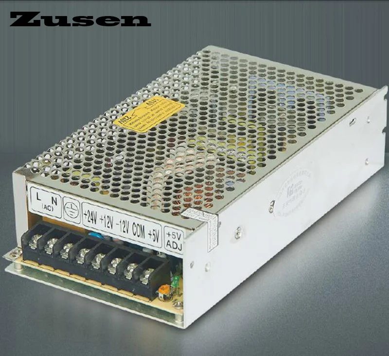 

Zusen 120W Q-120-D four groups quad Switch Power supply out put 5V 12V 24V -12V