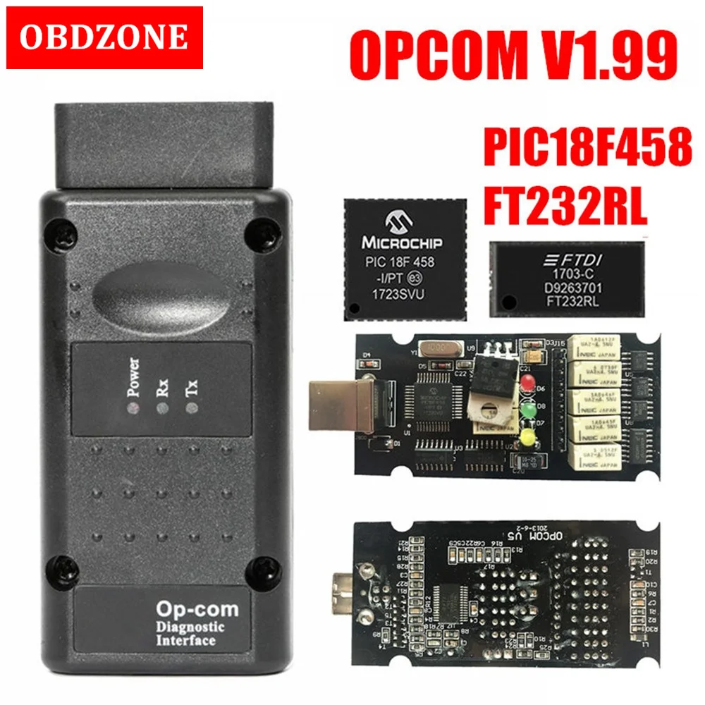Диагностический сканер Opcom 1 59 65 70 78 95 99 высокое качество OP COM CANBUS с чипом PIC18F458 и