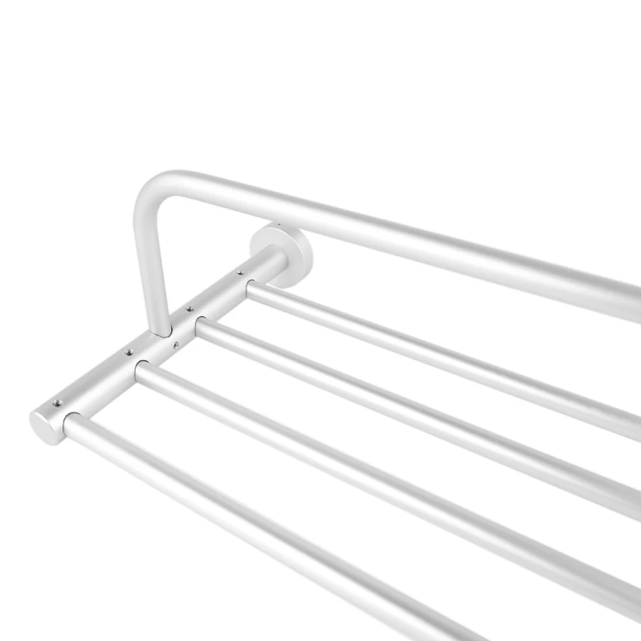 Твердый алюминиевый Серебряный полотенцесушитель вешалка для полотенец ванной