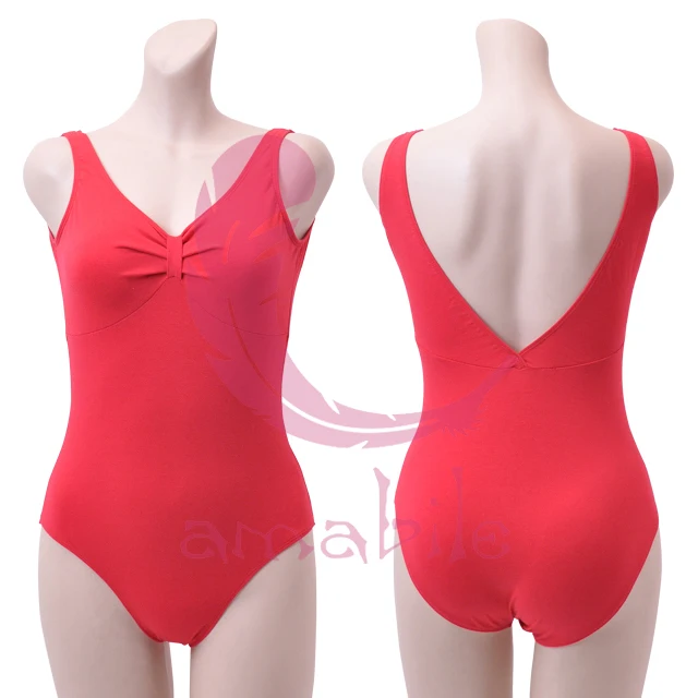 

Ballet Dance Gymnastics bowtie collar backless leotard adult leotard AL0056