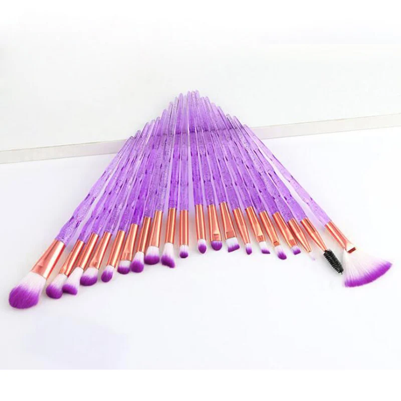 Брокколи 20 шт. кристальная Алмазная Ручка Кисть для макияжа Тени век бровей