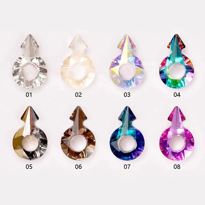 

Most Fashion 20pcs high shining Ring of Angels/Angel Circle glitter nail art glass rhinestones colorful nail art bright drill