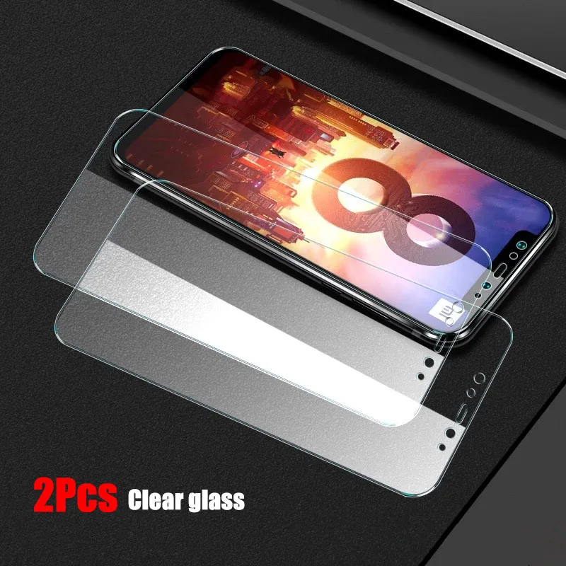 HD Glass 2pcs 2 шт. закаленное стекло для сяо mi 8 Lite mi 9 Экран протектор Blu-Ray Стекло Для Сяо mi 9 mi 9 mi 8 закаленное стекло - Цвет: HD Glass 2pcs