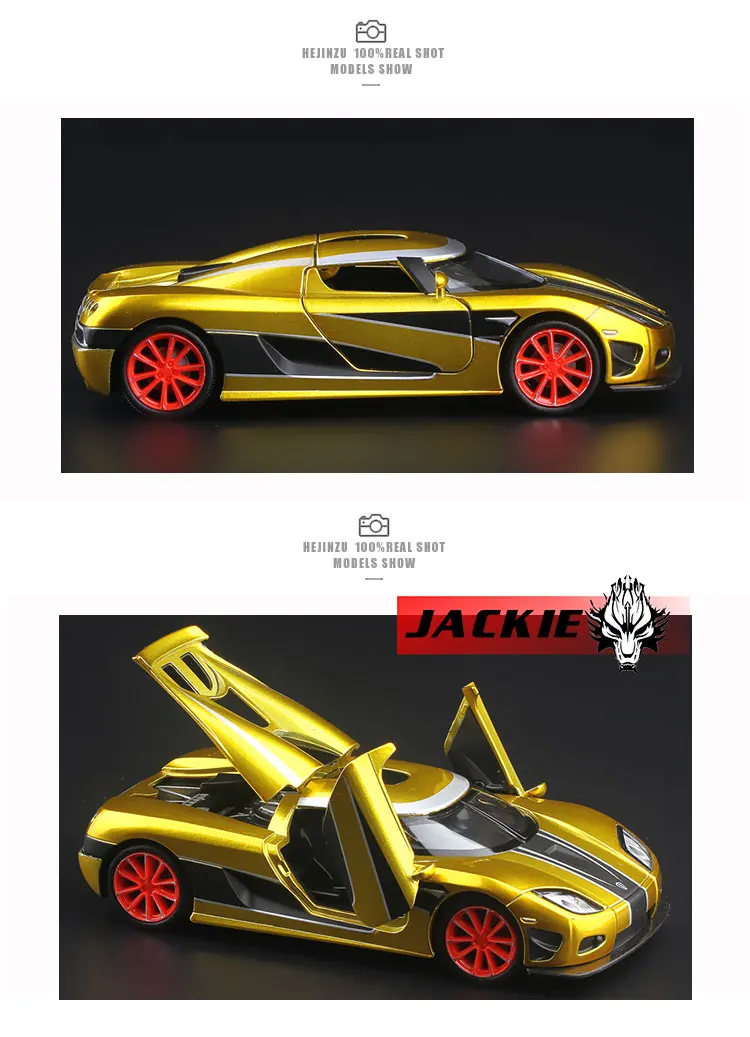 1:32 KOENIGSEGG модель автомобиля из сплава с вытягивающимся назад звуковым светильник спортивный автомобиль для детей рождественские подарки игрушка