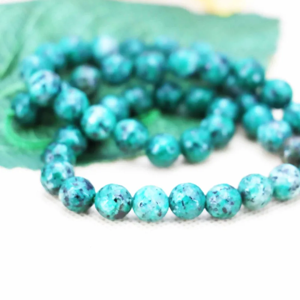 8mm Accessories Faceted Spot Ethnic Chic Aventurine Loose Beads Stripe Stone DIY 15inch Fashion Jewelry Making Design Wholesale | Украшения