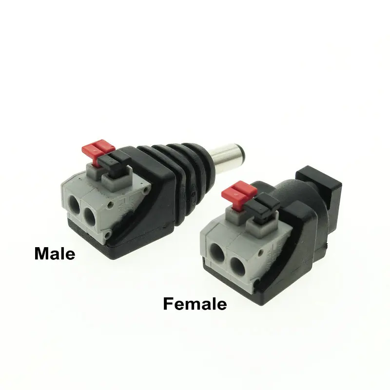 Коннектор питания постоянного тока для светодиодные ленты дизайн Клип Весна