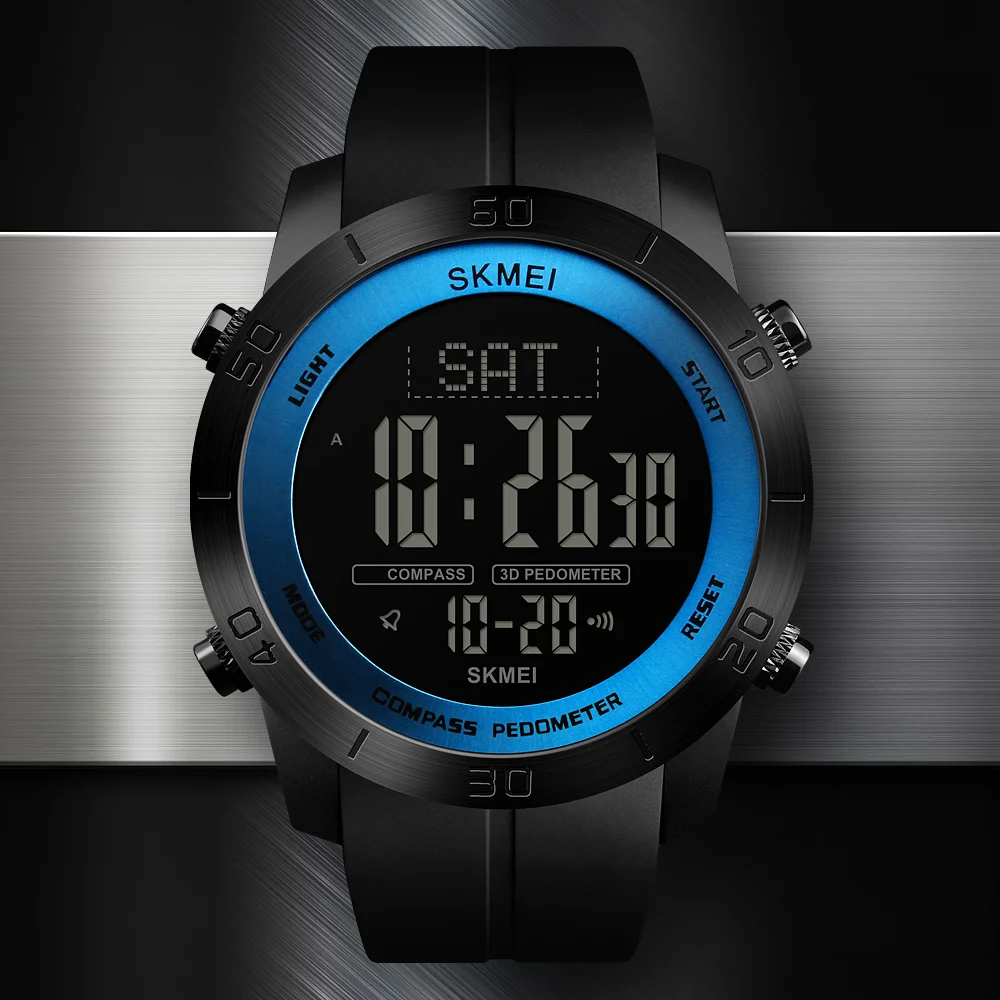 Спортивные часы SKMEI Compass Relogio Masculino обратного отсчета наручные компас шагомер