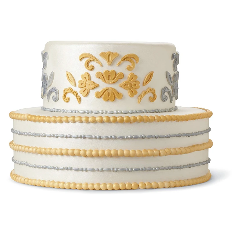Wilton Damask силиконовая форма для помады и резинки украшения торта шоколадная