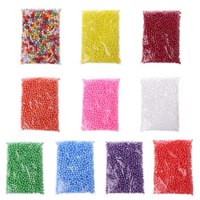 Шарики слизи частицы грязи аксессуары 7 9 мм пенопластовые шарики пушистая