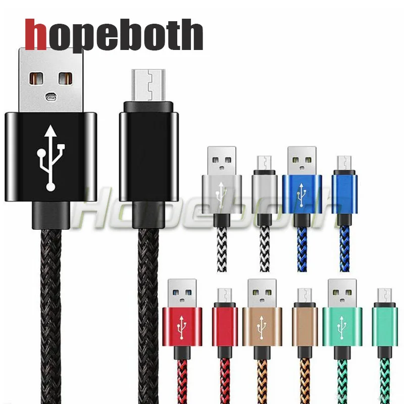 Кабель Micro USB в нейлоновой оплетке 5 В 2 А кабель для зарядки и синхронизации