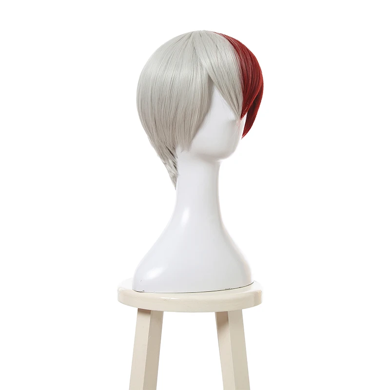 Волосы для косплея ROLECOS аниме MHA Косплей Todoroki Shoto 30 см короткие волосы унисекс