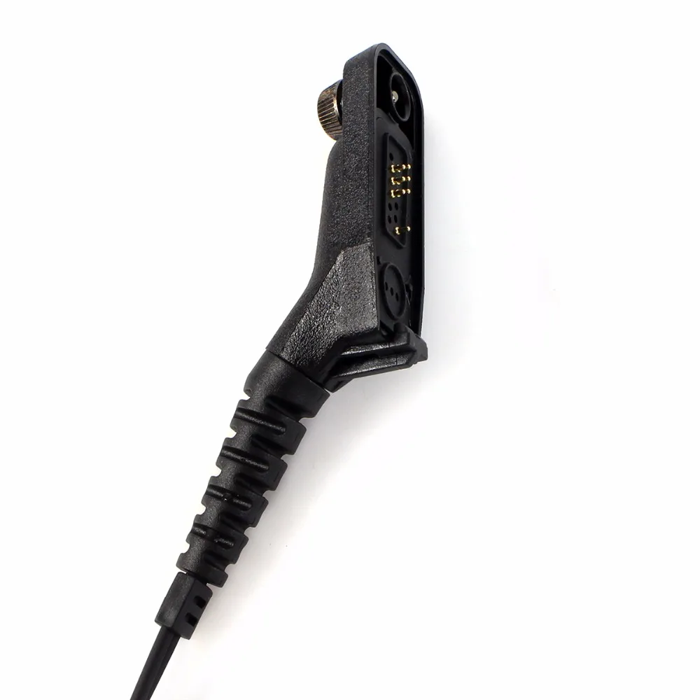 10PCS Wholesale Retevis R-1M21 Large PTT Mic Headset Walkie Talkie Earpiece For Motorola DP4800 DP4801 P8268 Two Way Radio Cheap