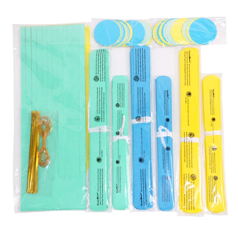 Висячая Бумажная гирлянда с кисточками HAOCHU 20 шт./компл. желто синего цвета