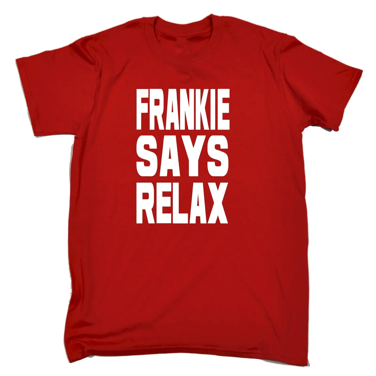 Фото Frankie Says Relax Bold White Logo MENS T-Shirt Birthday Retro 80s Costume Gift Simple Short-Sleeved Cotton T Shirt Top Tee Мужская Frankie Says Relax Bold White Logo MENS T-Shirt Birthday Retro 80s Costume Gift Simple Short-Sleeved Cotton T Shirt Top Tee Мужская