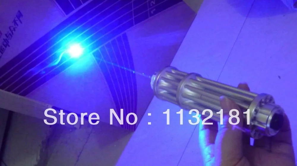 2015j-HotReal 2000mw 2W Blue Laser Pointer with battery and charger aluminum case free safety glasses | Компьютеры и офис