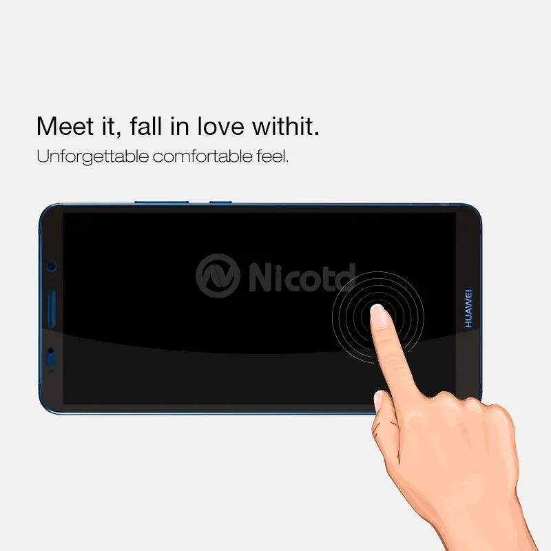 Закаленное стекло Nicotd для Huawei Mate 10 Pro Lite полное покрытие Защитная пленка экрана 9