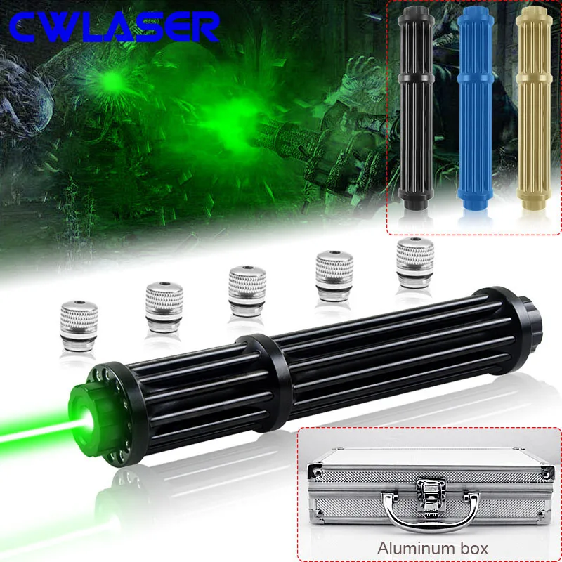 CWLASER мощный зеленый лазер 1 Вт 520нм фокусируемая Зеленая лазерная указка с