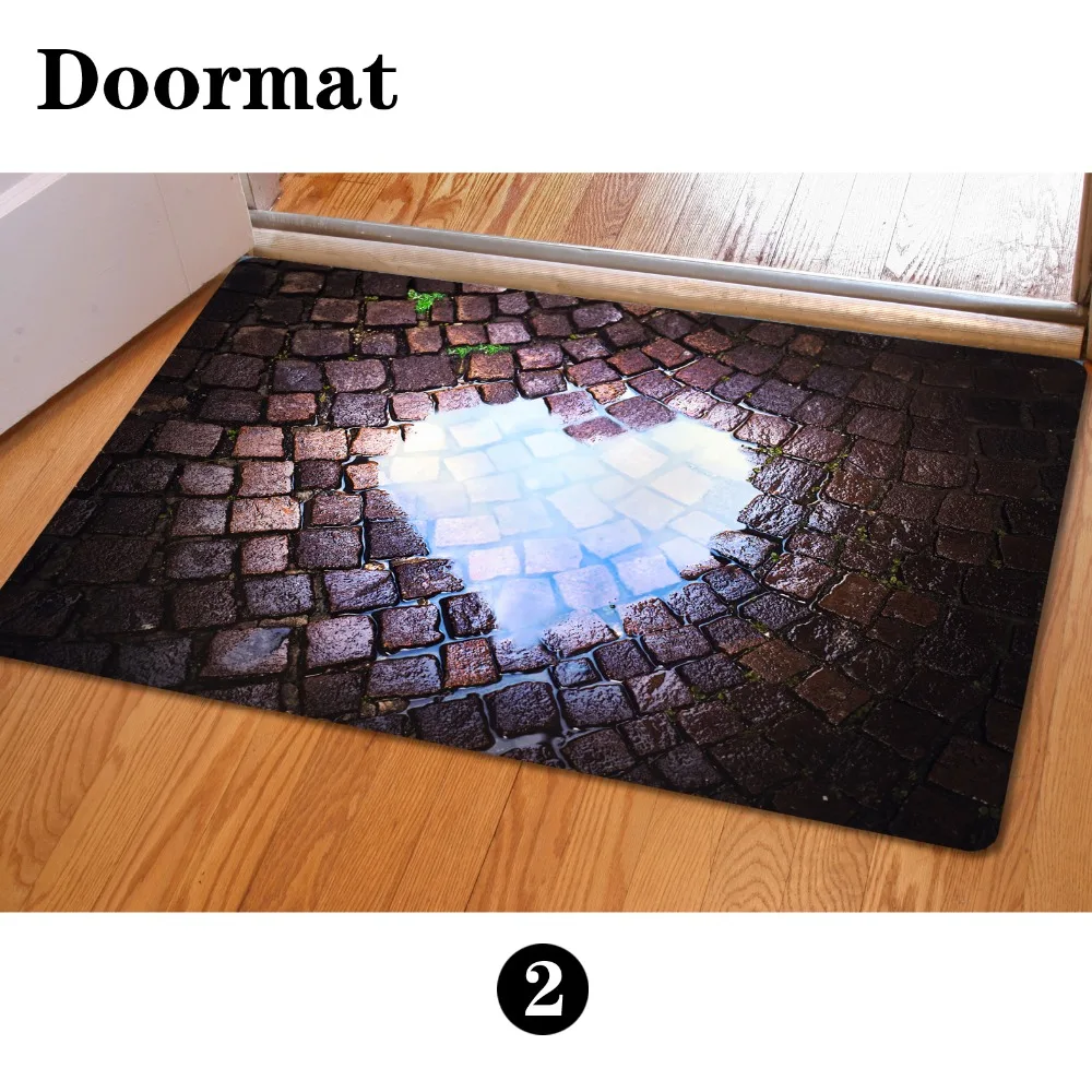 40*60 см коврики для входной двери забавный резиновый коврик модный ковер с 3D