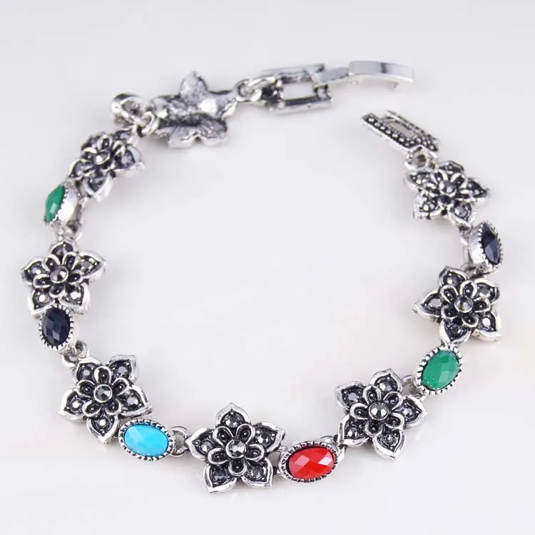 2015 классические цветы в китайском стиле из тибетского серебряного сплава фляжка