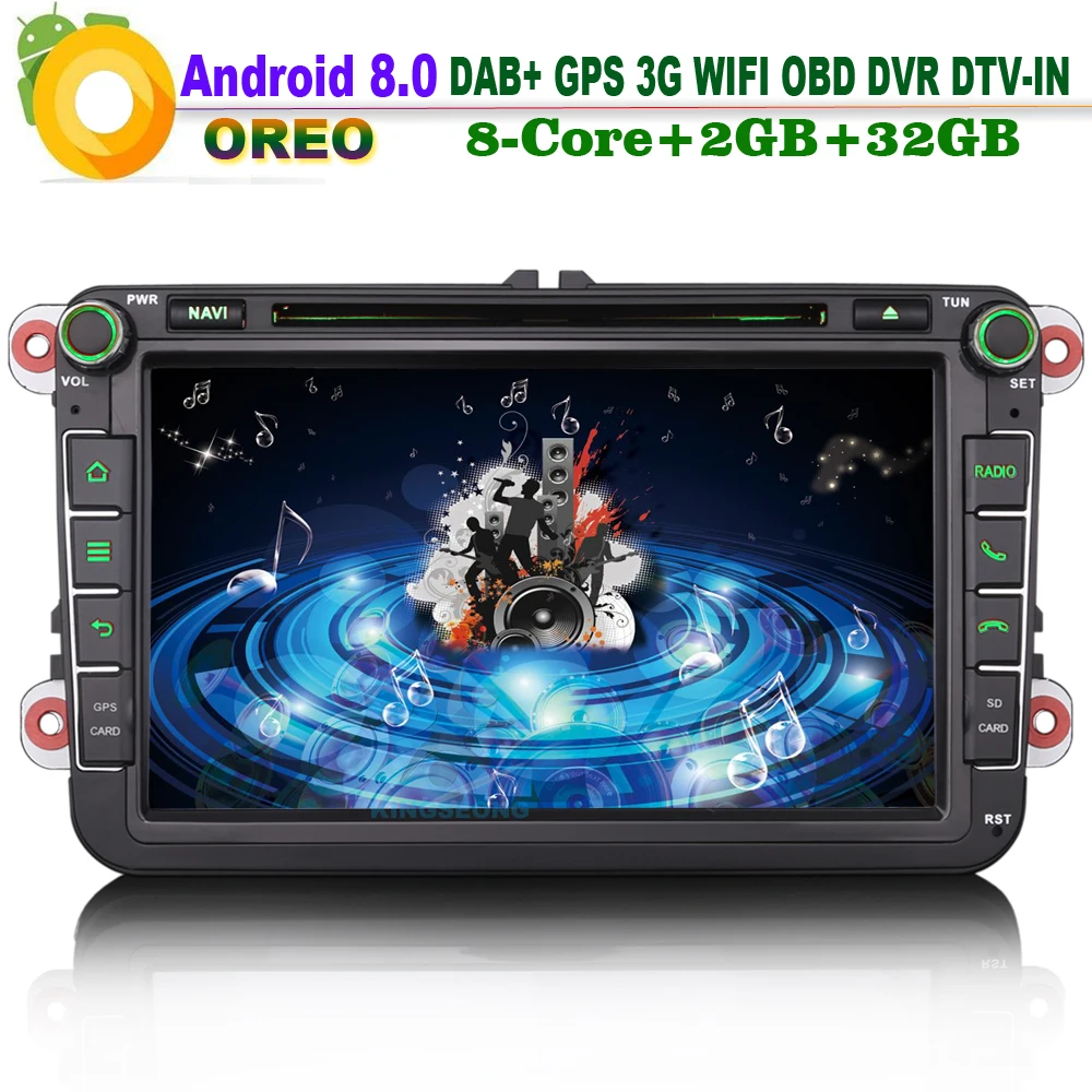 8 &quotDAB + Android 0 Авторадио Bluetooth для SKODA Fabia octavia Roomster CD GPS WiFi 3G RDS DVD DVR DTV автомобильный