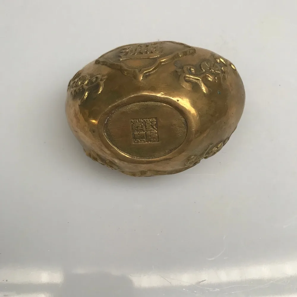 Латунный литой золотой Декор счастливый фэн шуй домашние аксессуары|Статуи и