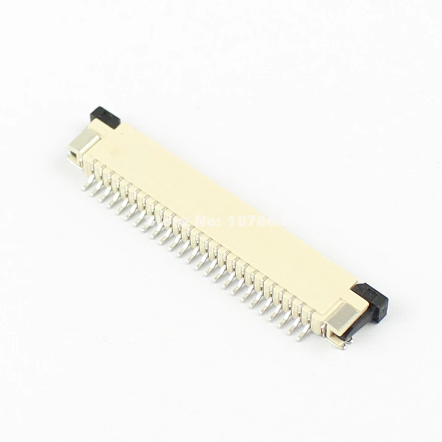 10 шт. FPC FFC 1 мм Шаг 25 Pin Плоский соединитель для выдвижного ящика с верхним