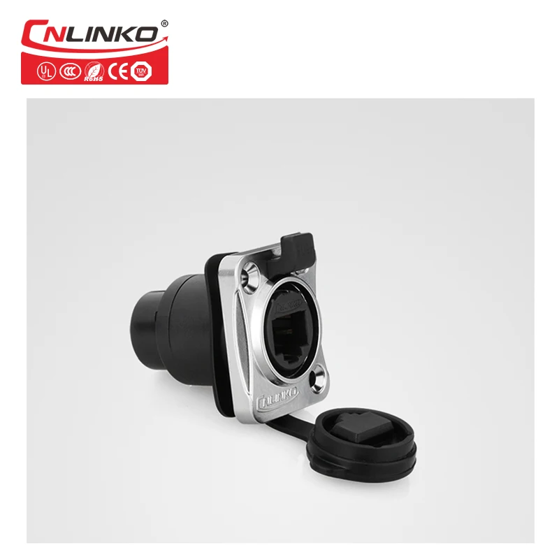 Cnlinko RJ45 Cat5e Водонепроницаемый IP65 розетки Женский Панель Ethernet крепление разъем