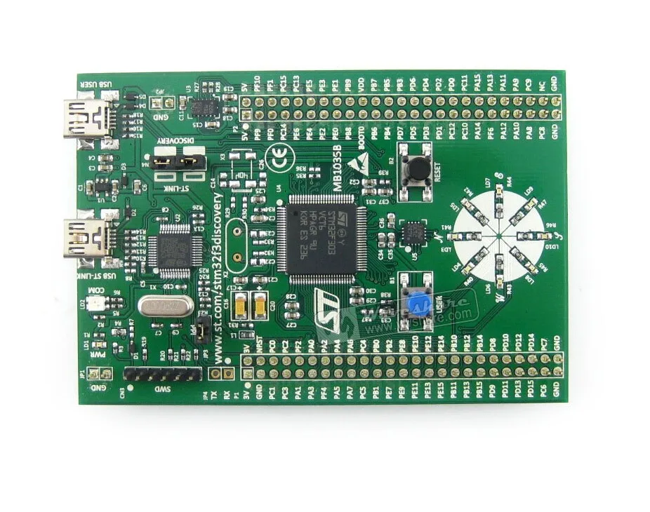 STM32 Discovery STM32F3DISCOVERY STM32F303VCT6 STM32F303 ARM Cortex-M4 Board Embedded ST-LINK/V2 = |