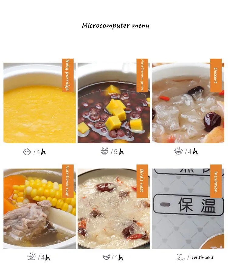 DMWD бытовая электрическая умная Мультиварка белая фарфоровая каша суповый аппарат для тушения мини Таймер контроль детского питания Пароварка 1л
