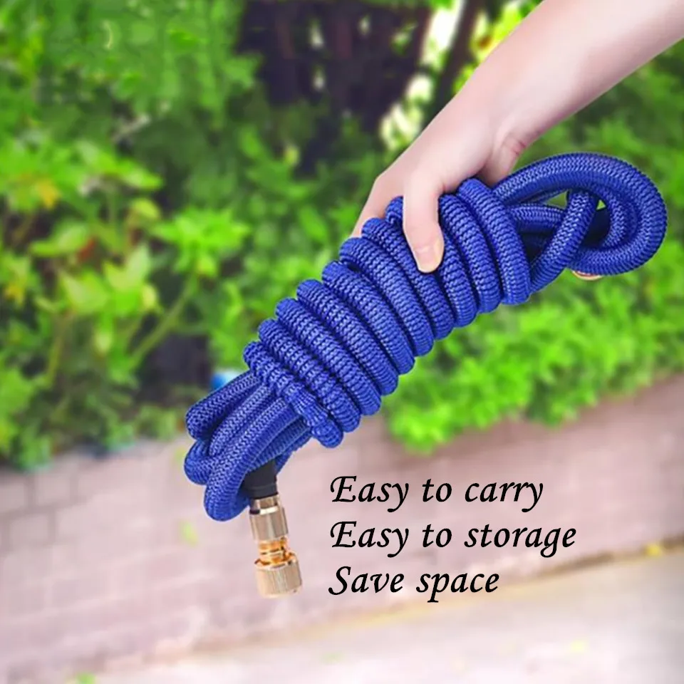 Irrigation Hose Garden Hose Expandable Magic Flexible Water Hose Pipe High Pressure Water Gun Power Washer Spray Nozzle Car Wash