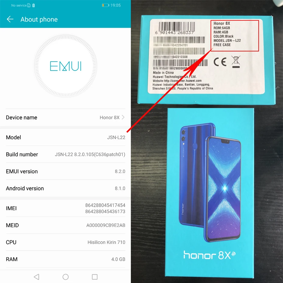 Honor 8X глобальная версия мобильного телефона 6 5 дюймов экран 3750 мАч аккумулятор OTA