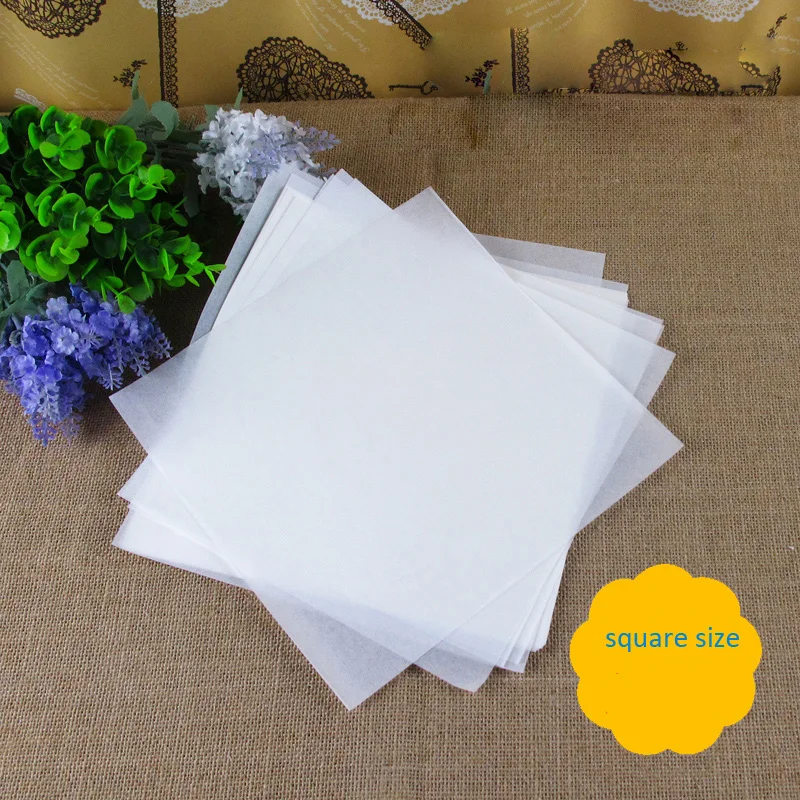 

500pcs 22x22cm non-stick Baking Parchment grease-proof Oil Paper Kitchen BBQ Barbecue Grilled Baked Favors Baking Wax Paper